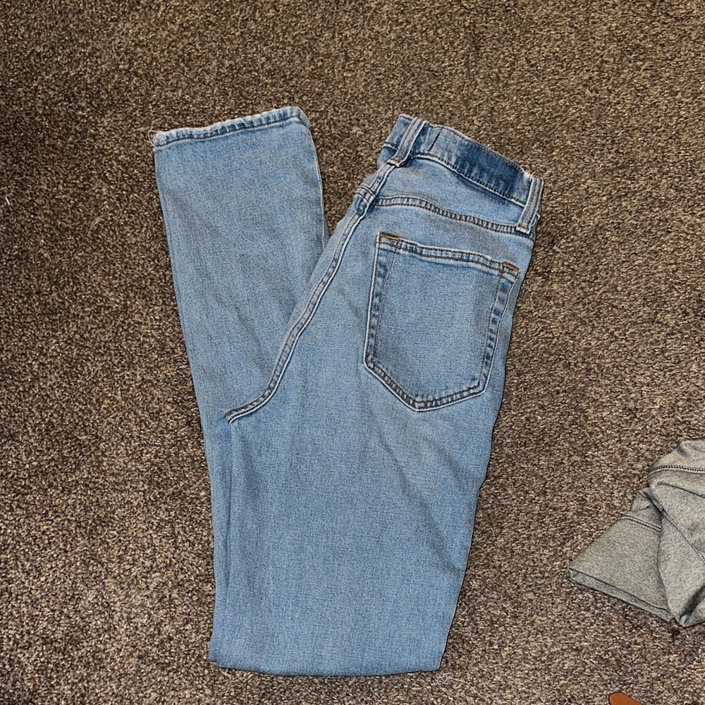 Abercrombie & Fitch Curve Love 90 Slim Straight Ultra High Rise Jeans